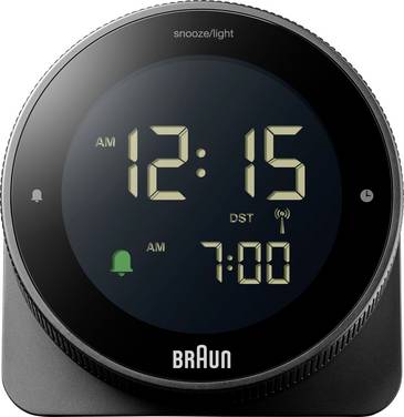 Braun BC24DCF Wekker  Zwart Alarmtijden 1  1 timertijd