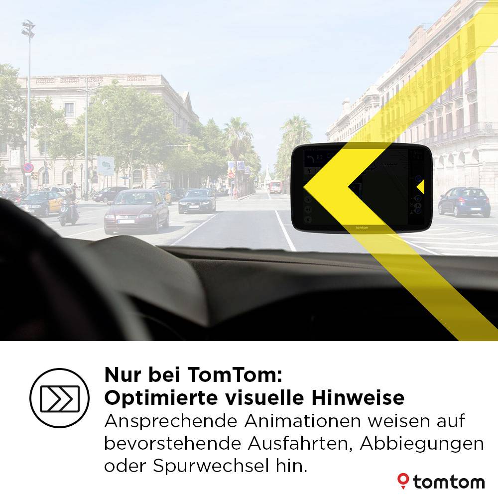'Alleen bij TomTom: Aantrekkelijke visuele aanwijzingen'