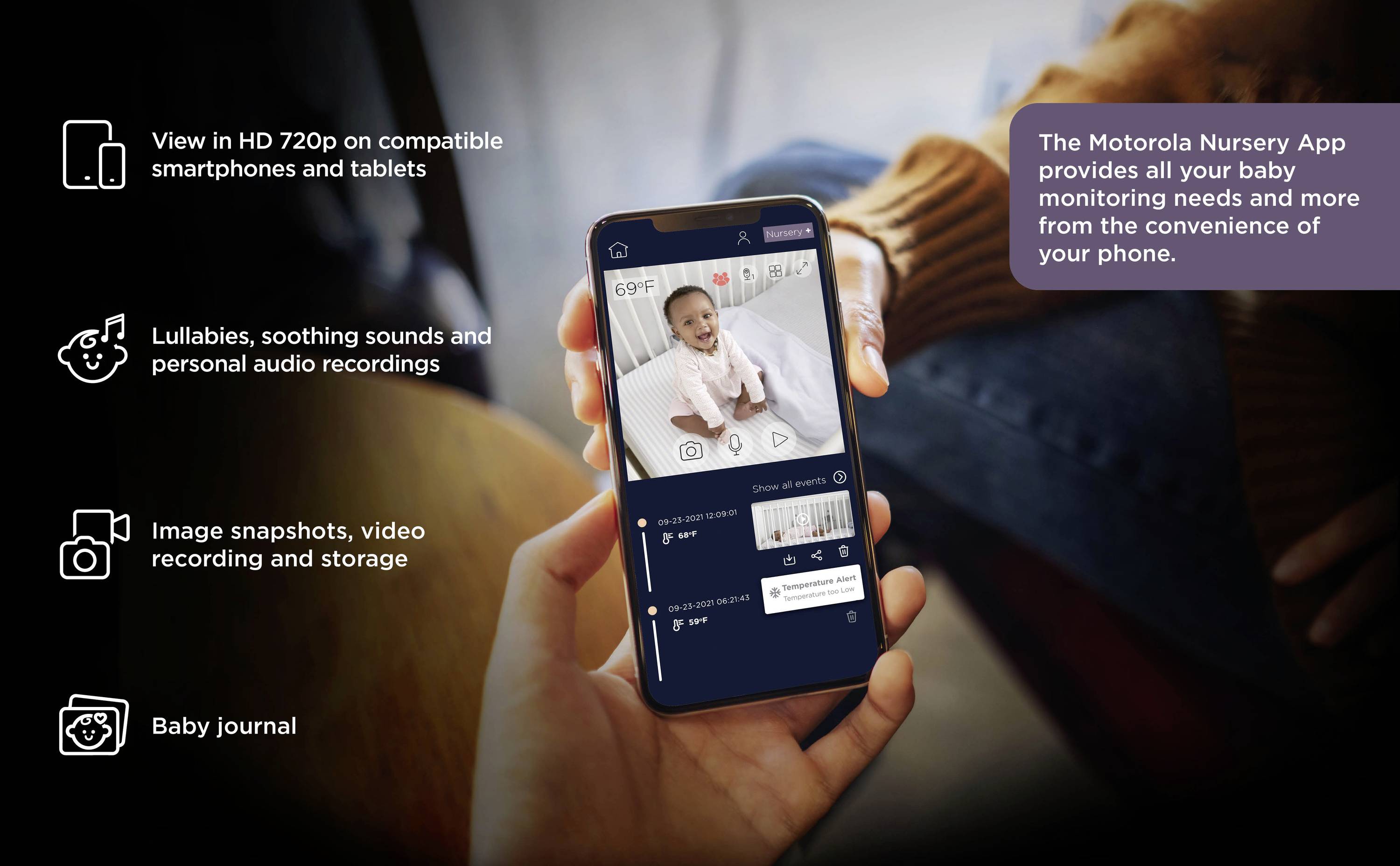 Motorola VM85 Connect VM85 Connect (EU) Videobabyfoon 2.4 GHz-10