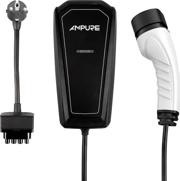 Ampure Go Cordset 3kW E/F Mobiel laadstation Type 2 Mode 2 13 A  3 kW Geen