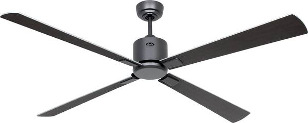 CasaFan ECO NEO III 152 BG-WN/SI WiFi Flügel Wenge/silber Plafondventilator  27 W (Ø x h) 152 cm x 360 mm Basaltgrijs Met afstandsbediening, Timer, Met wintermodus, Bediening via App