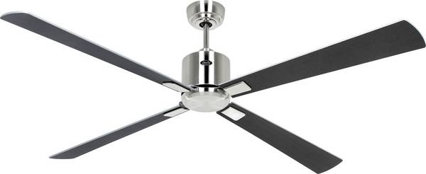 CasaFan ECO NEO III 152 BN-WN/SI WiFi Flügel Wenge/silber Plafondventilator  27 W (Ø x h) 152 cm x 360 mm Chroom (geborsteld) Met afstandsbediening, Timer, Met wintermodus, Bediening via App