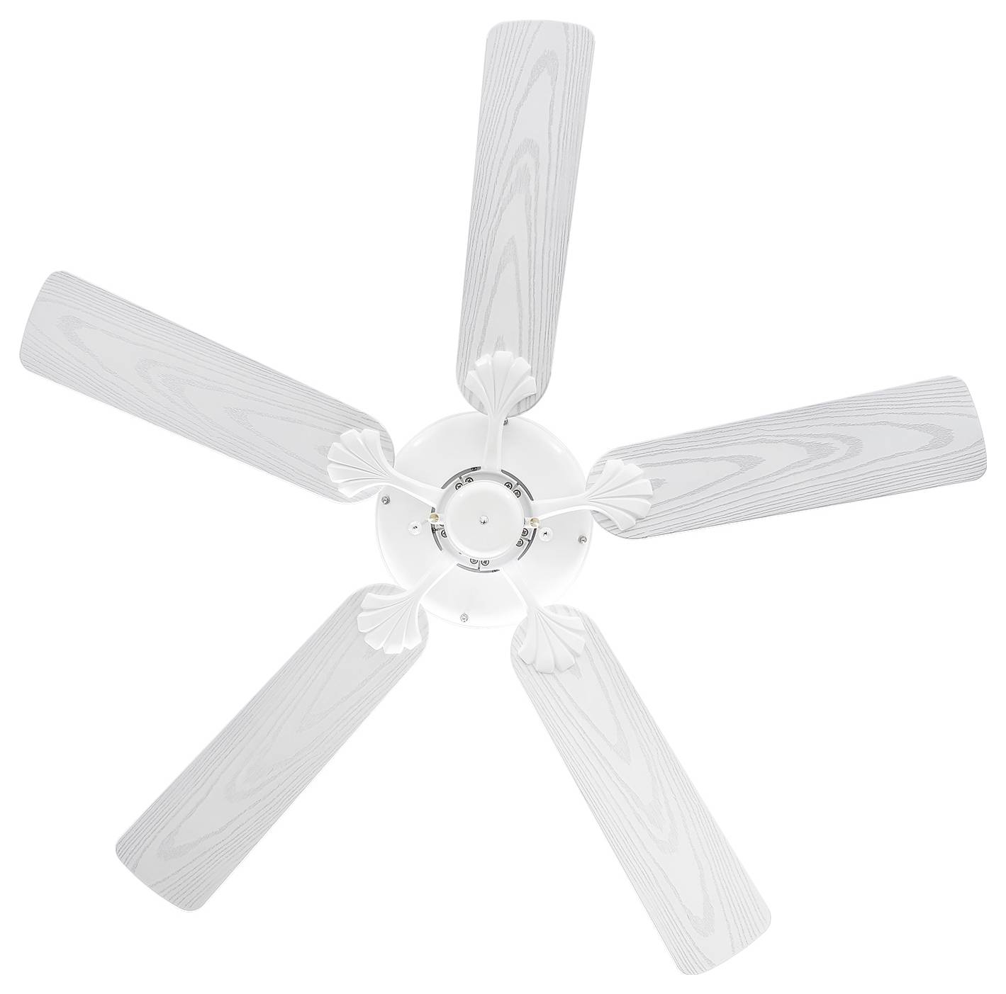 CasaFan CLASSIC OUTDOOR 132 WE-EW Flügel Kunststoff weiß Eiche Dekor Plafondventilator 60 W (Ø x h) 132 cm x 345 mm Wit -2