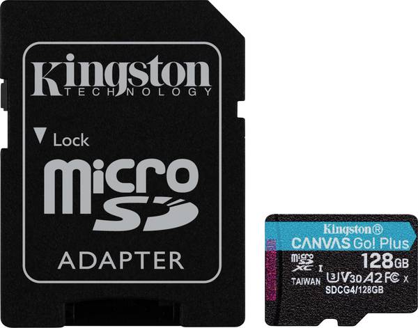 KINGSTON microSDXC Canvas Go Plus 128GB + Adapter