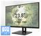 Een 23,8-inch full-hd-monitor die een schilderachtig bovenaanzicht toont van groen gebladerte en een rivier. Het scherm beschikt over 178-graden IPS-technologie.