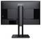 Achteraanzicht van een MSI-monitor met zijn standaard en aansluitingspoorten; merklogo zichtbaar aan de bovenkant, met nadruk op zijn ontwerp en constructie.