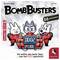 Drie cartoonpersonages proberen een bom te ontmantelen die '00:02' weergeeft. Tekst: 'BombBusters', '66 Missies!', familiespel, vanaf 10 jaar.