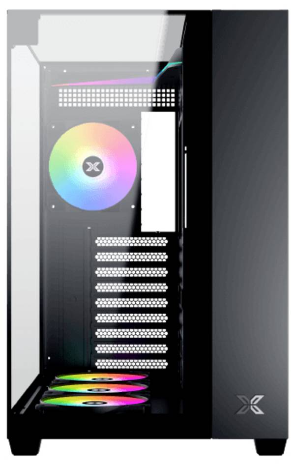 Xigmatek AQUA V Midi-tower PC-behuizing Zwart