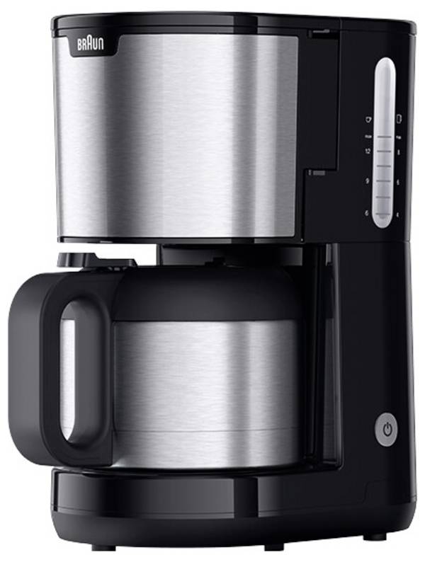 Braun KF 1505 BK Koffiezetapparaat RVS, Zwart  Capaciteit koppen: 9 Met filterkoffie-functie