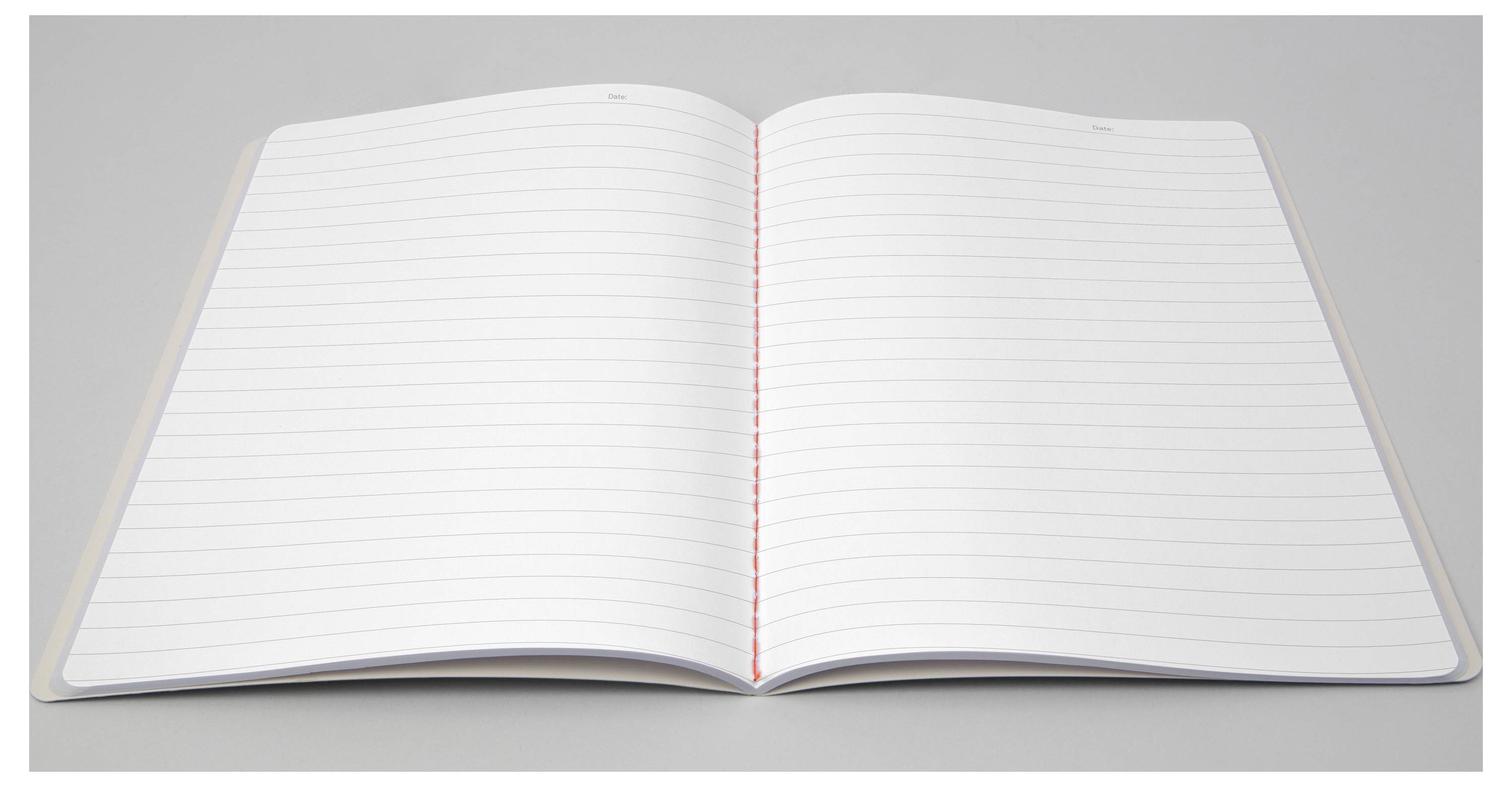 Sigel LS305 Notitieboekje Linescape Softcover 2 stuk(s) DIN A5 Gelinieerd Middelblauw, Neon-oranje 34 vellen-2