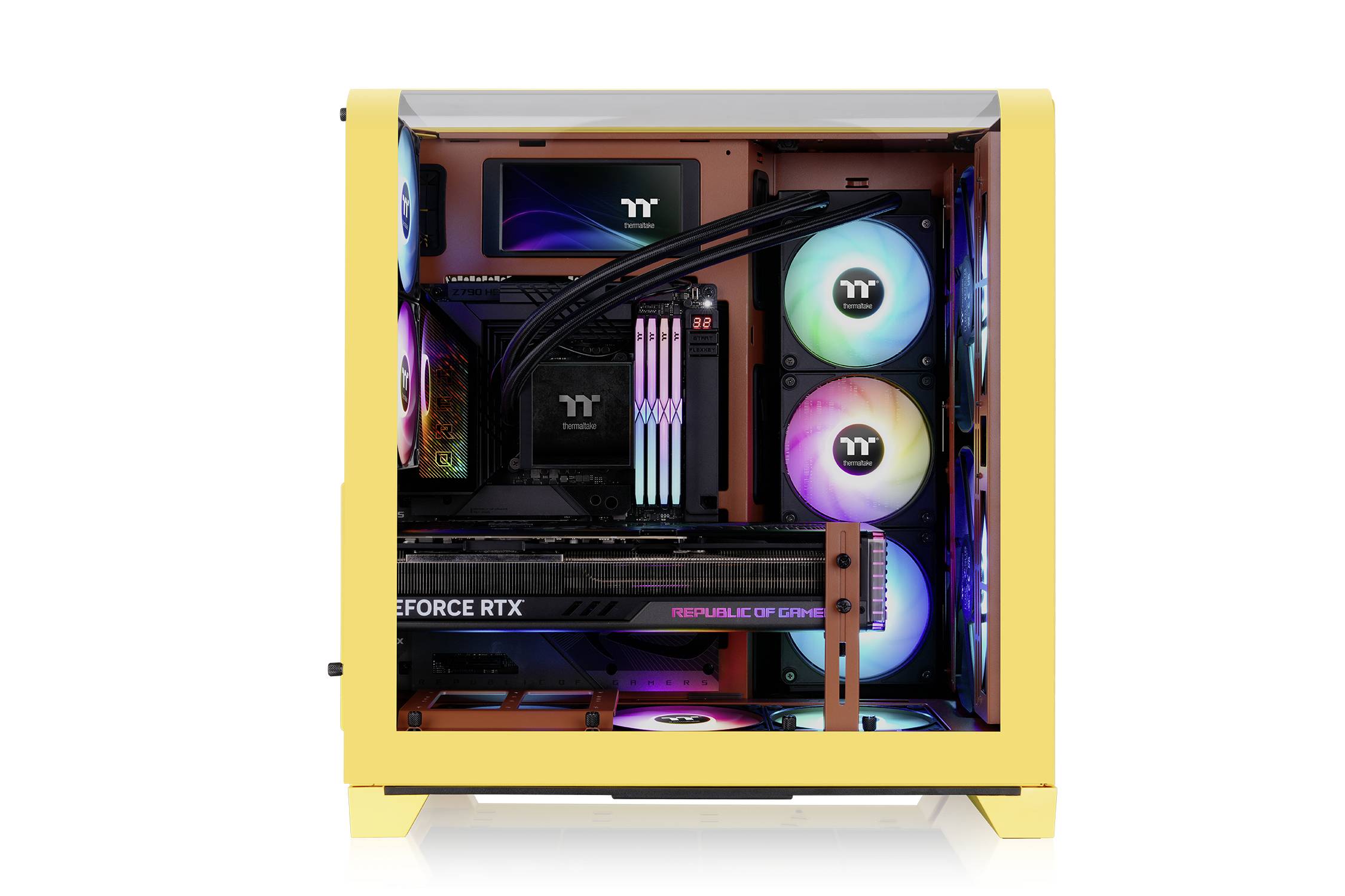 Thermaltake View 390 Air Butter Caramel Midi-tower PC-behuizing Caramel Stoffilter, Geïntegreerde verlichting, 2 voorgeï-27