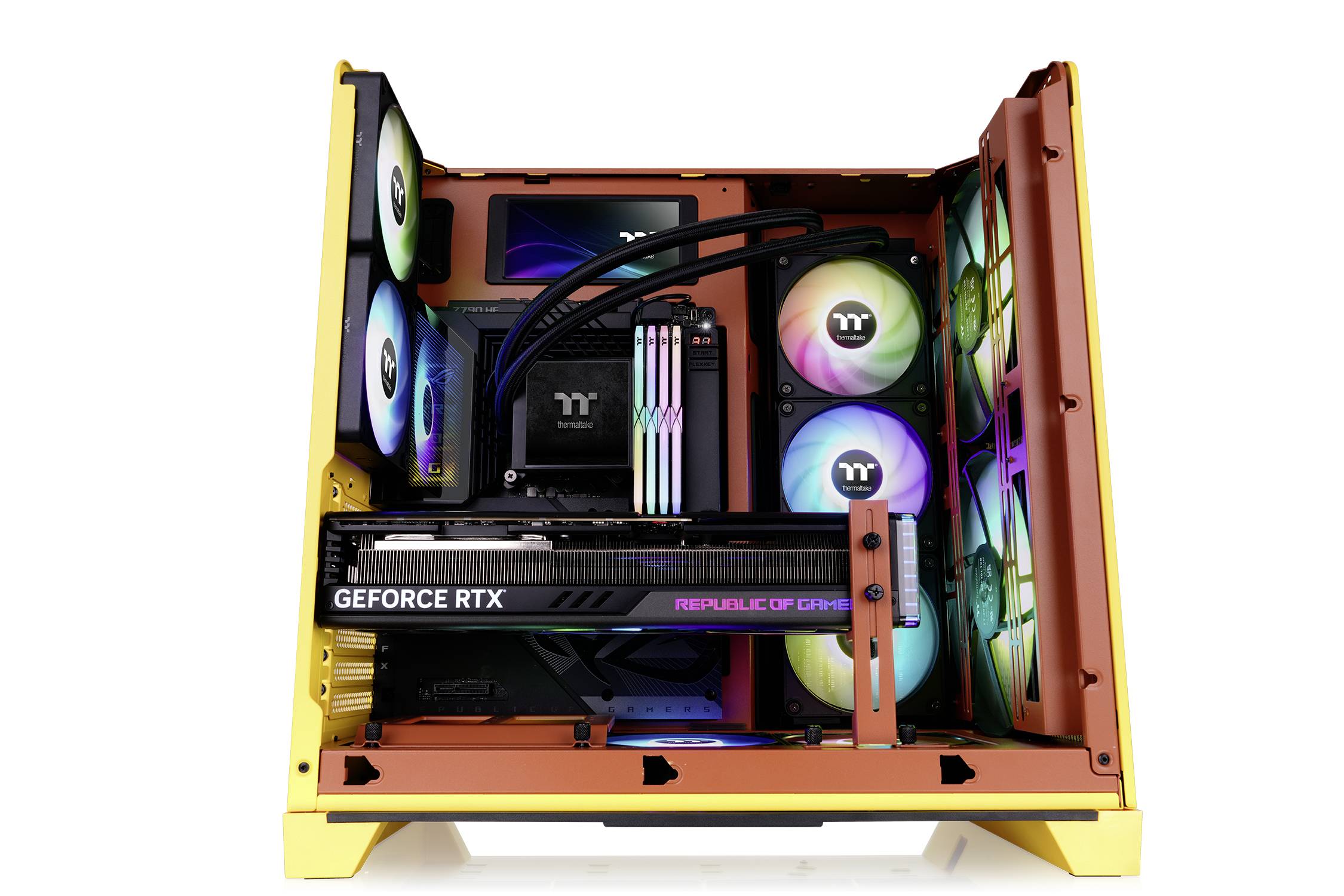Thermaltake View 390 Air Butter Caramel Midi-tower PC-behuizing Caramel Stoffilter, Geïntegreerde verlichting, 2 voorgeï-28