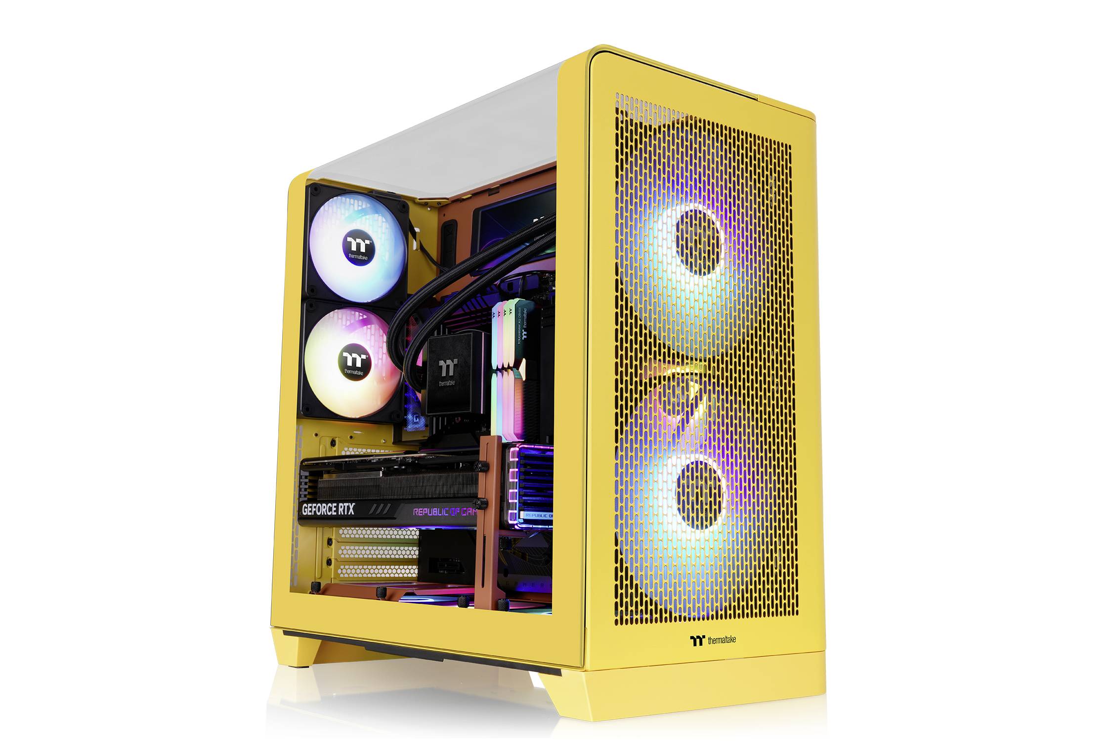 Thermaltake View 390 Air Butter Caramel Midi-tower PC-behuizing Caramel Stoffilter, Geïntegreerde verlichting, 2 voorgeï-29