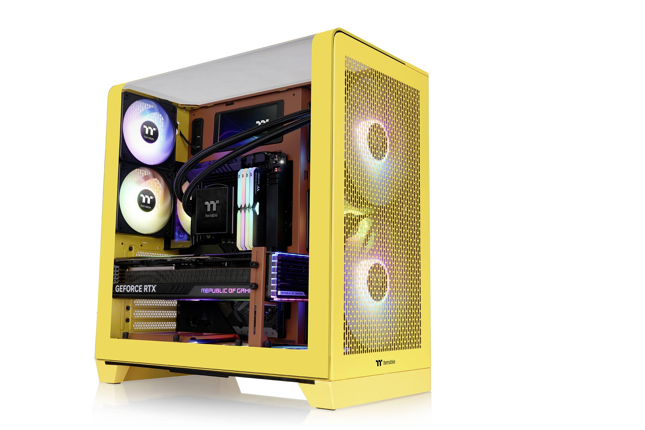 Thermaltake View 390 Air Butter Caramel Midi-tower PC-behuizing Caramel Stoffilter, Geïntegreerde verlichting, 2 voorgeï-30