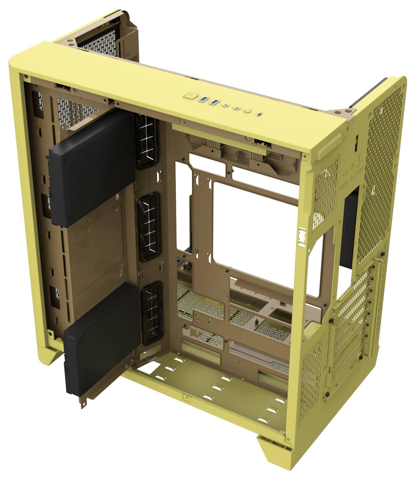 Thermaltake View 390 Air Butter Caramel Midi-tower PC-behuizing Caramel Stoffilter, Geïntegreerde verlichting, 2 voorgeï-25
