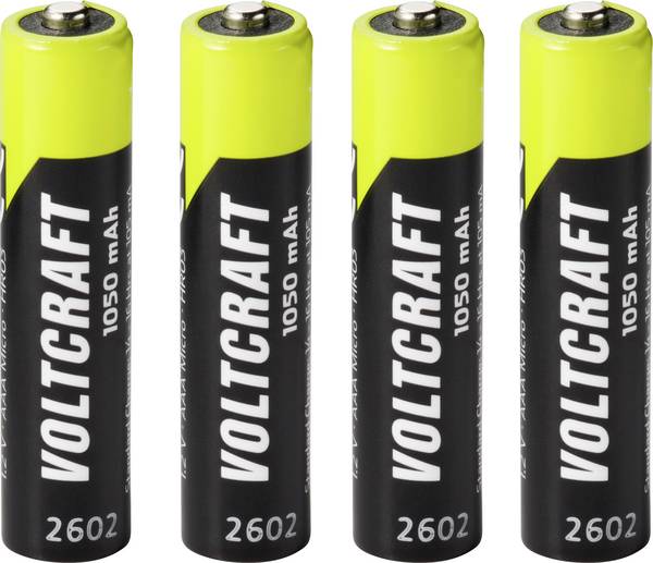 VOLTCRAFT  Oplaadbare AAA batterij (potlood) NiMH 1050 mAh 1.2 V 4 stuk(s)