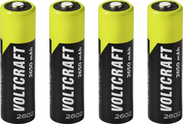 VOLTCRAFT  Oplaadbare AA batterij (penlite) NiMH 2650 mAh 1.2 V 4 stuk(s)