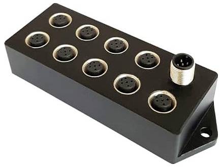 Bulgin BOX1M1205MA09M805F Passieve sensor/actorbox M12-verdeler met metalen schroefdraad 1 stuk(s) Bulk