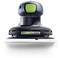 Een elektrische schuurmachine met een zwart en groen handvastig ontwerp. Het label vermeldt 'Festool EC-TEC', wat het merk en de gebruikte technologie aangeeft.