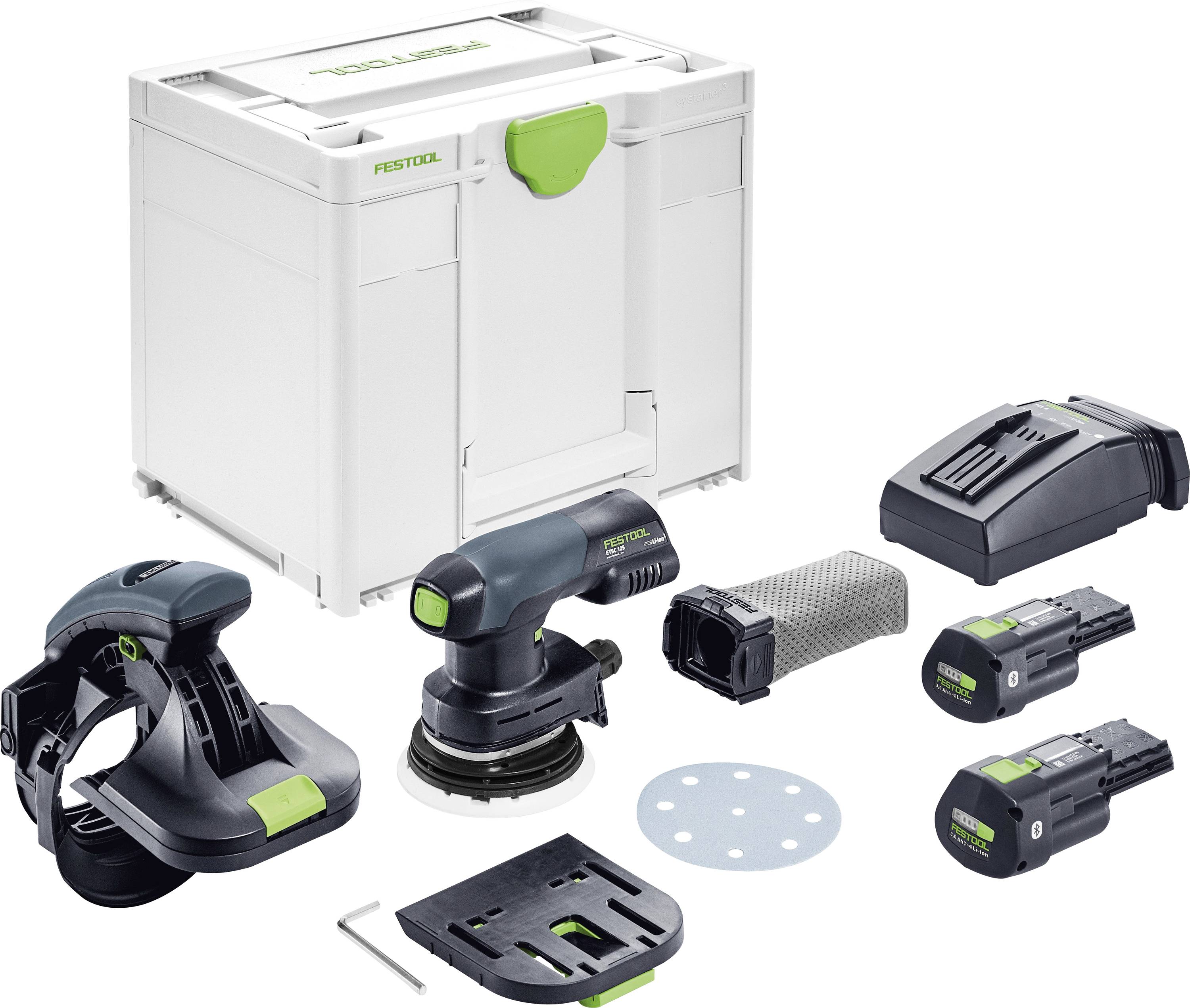 Festool ES-ETSC 125 3,0 I-Plus 577697 Accu-kantenschuurmachine 18 V Ø 125 mm