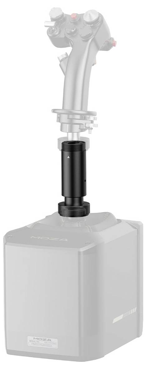 Een camerastabilisator met een verstelbare koolstofvezel-verlengstang wordt afgebeeld, wat de aanpasbaarheid en veelzijdigheid in het ontwerp benadrukt.
