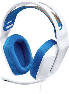 Logitech Gaming G335 Over Ear headset  Kabel Stereo Wit   Gamen