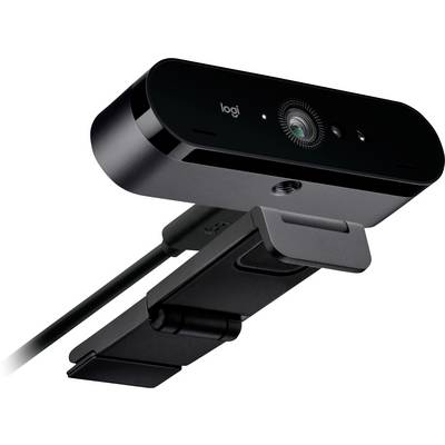Een strakke, moderne webcam met een klemontwerp, voorzien van een lens, microfoon en LED-indicator. Geschikt voor videoconferenties en streaming.