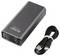 'Voltcraft VC-C902' powerbank met dubbele USB-C-poort met bijbehorende USB-C naar USB-C-kabel, ontworpen voor het opladen van elektronische apparaten.