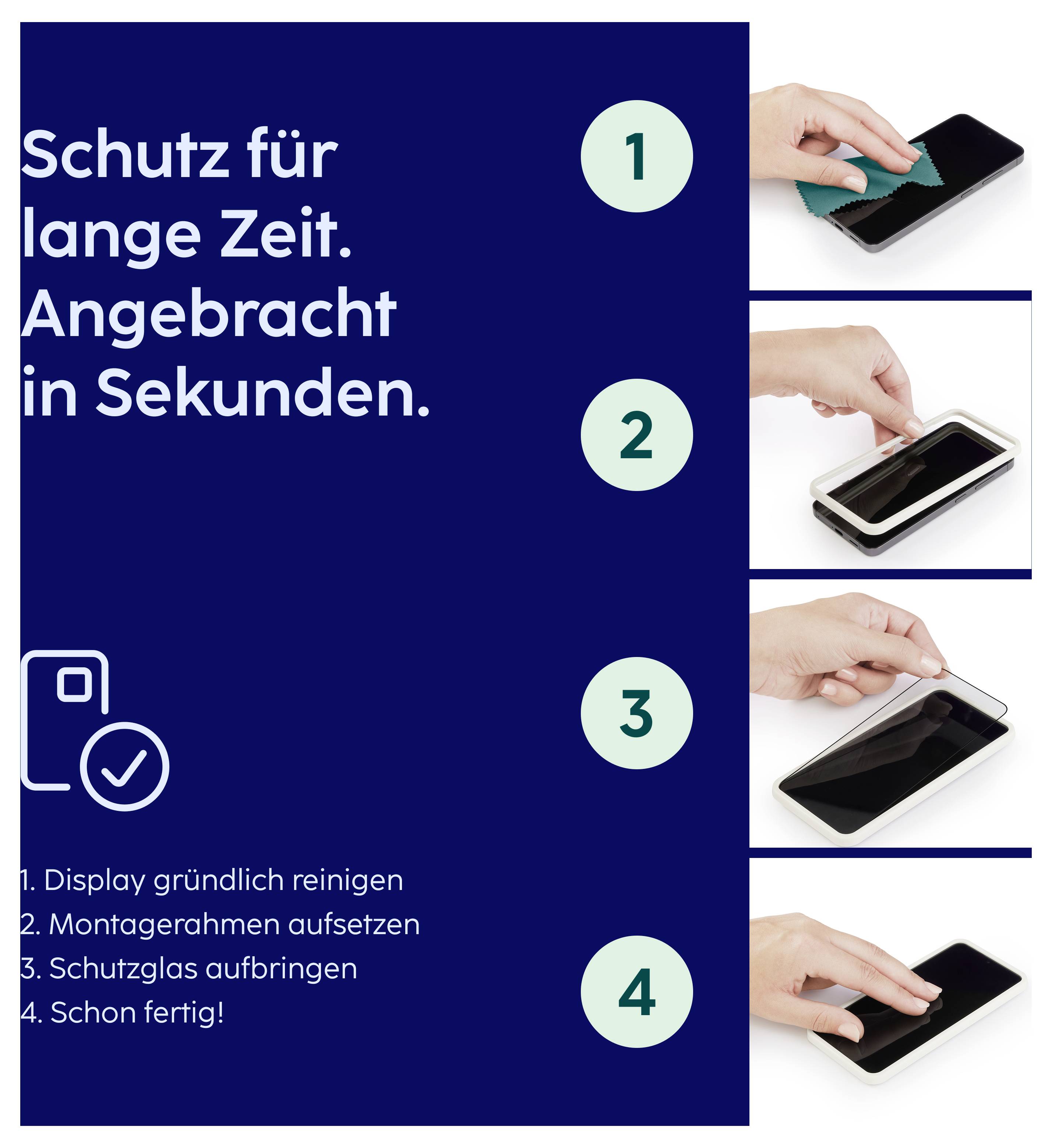 'Hoe D3O werkt': Afbeelding van een hamer die een smartphone raakt die beschermd is door een D3O-laag. De D3O absorbeert en verspreidt de schok van de impact.