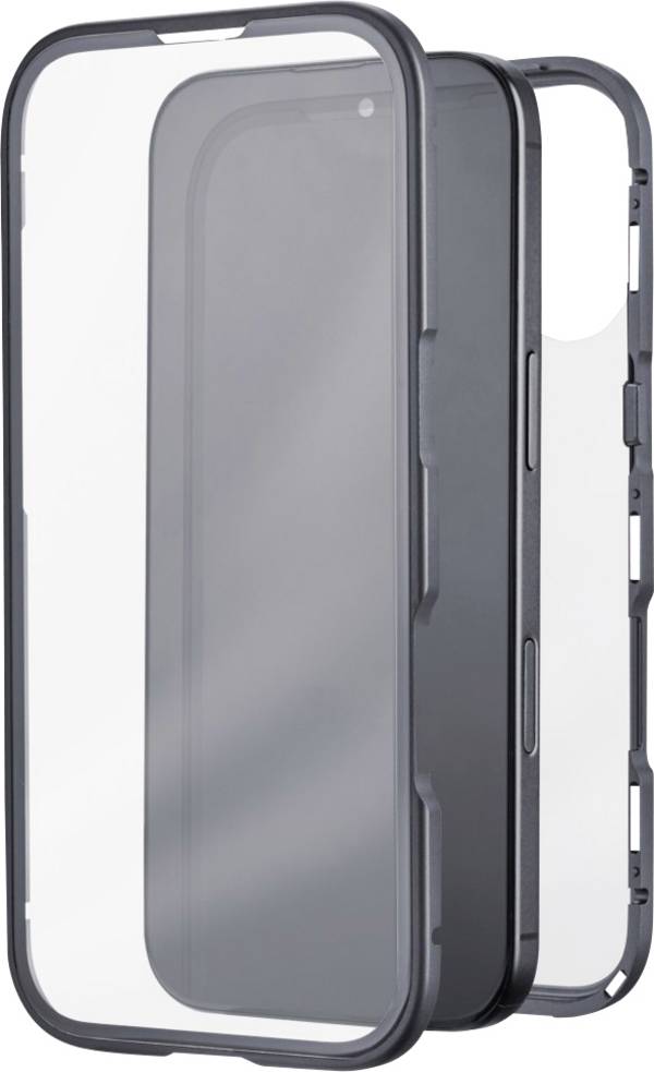 Black Rock 360° Glass Cover Apple iPhone 17 Zwart Inductieve lading