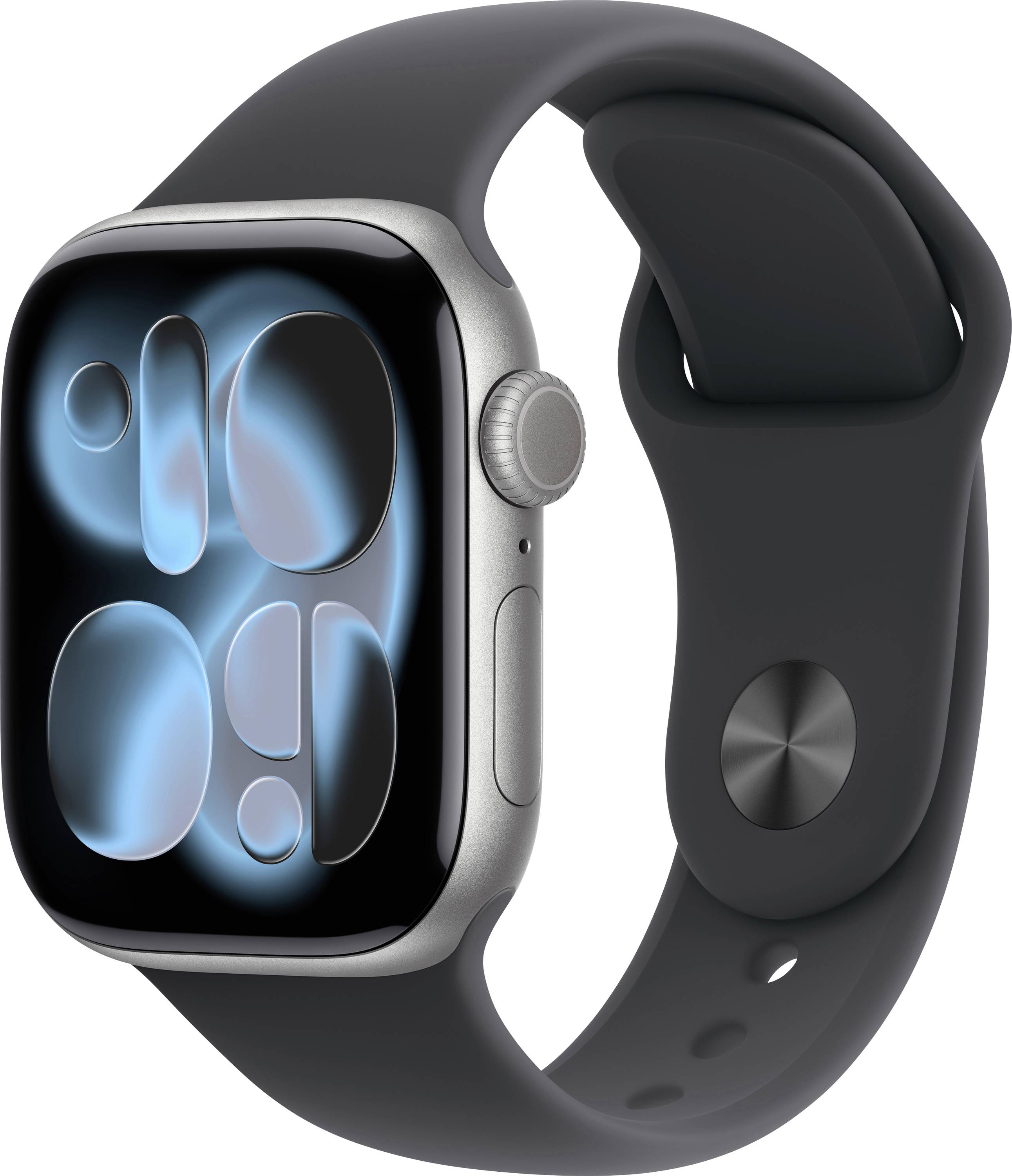 Apple Watch Series 11 GPS 42 mm Aluminium kast Sport Band Zwart M/L-0