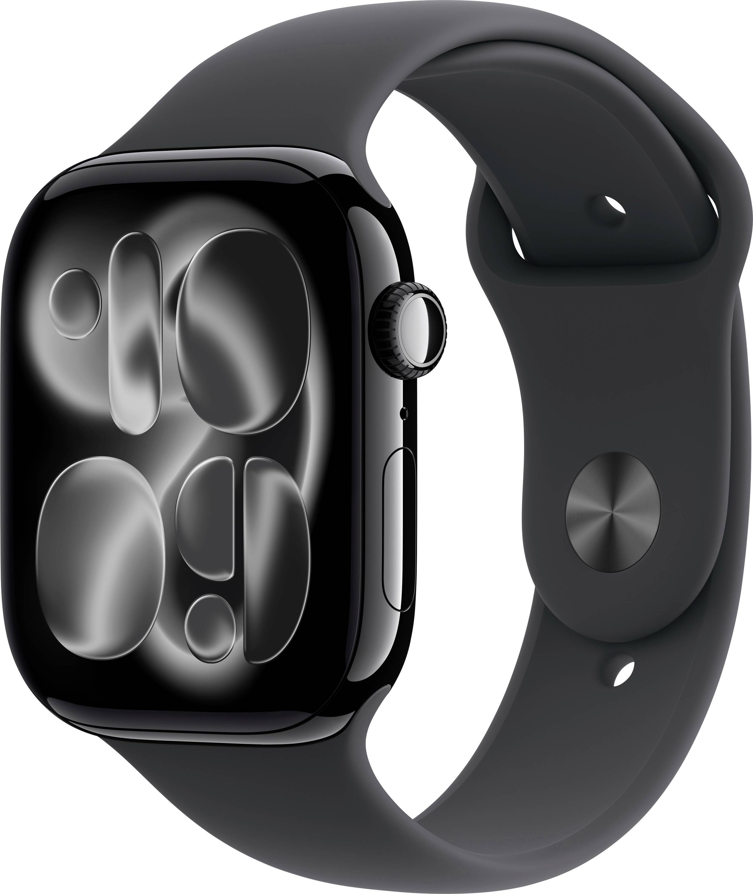 Apple Watch Series 11 GPS + Cellular 46 mm Aluminium kast Sport Band Zwart M/L-0