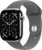 Apple Watch Series 11 GPS + Cellular 46 mm Titanium kast Sport Band Steengrijs S/M
