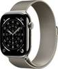 Apple Watch Series 11 GPS + Cellular 46 mm Titanium kast Milanese Loop Natuur M/L