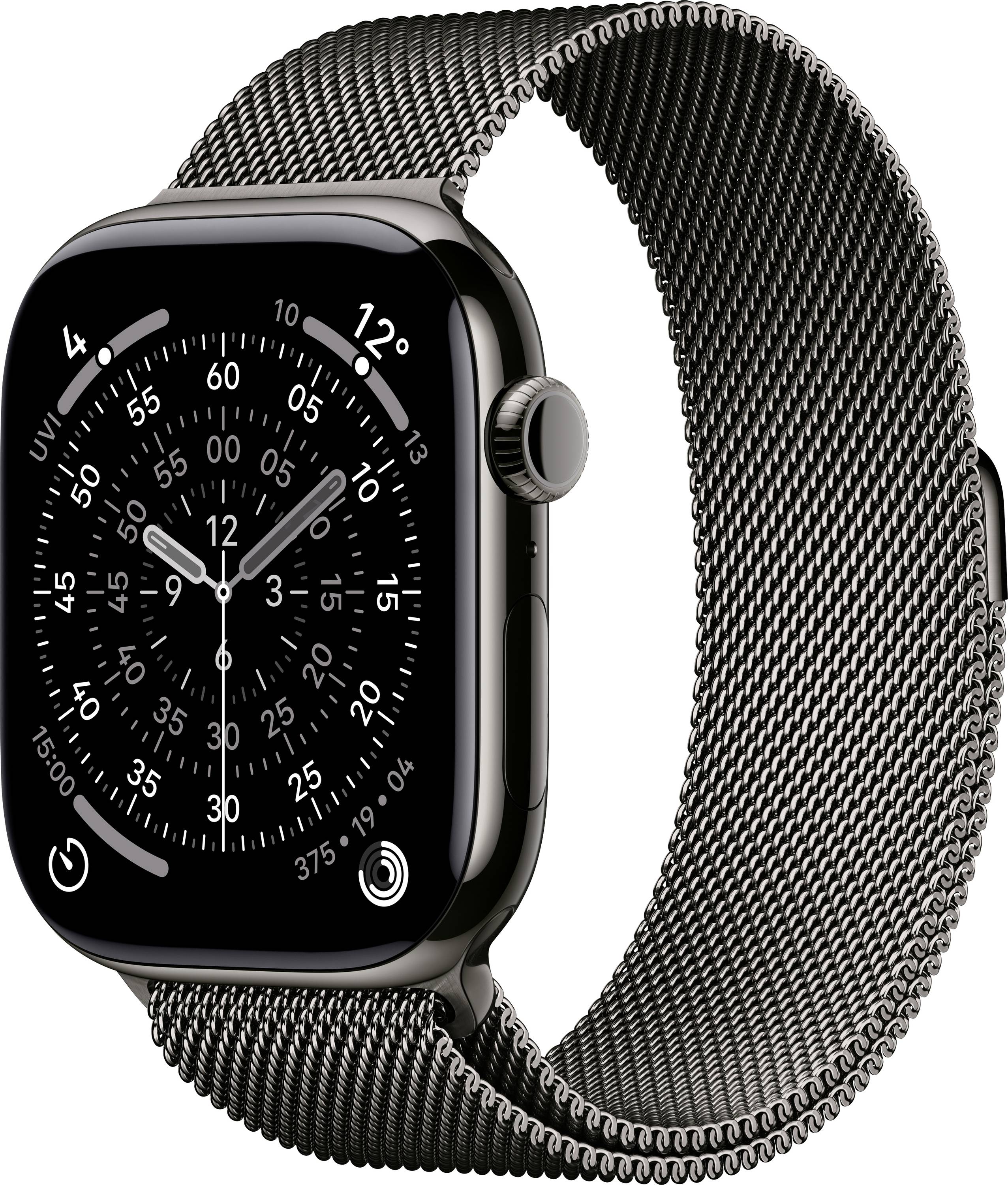Apple Watch Series 11 GPS + Cellular 46 mm Titanium kast Milanese Loop Lei M/L-0