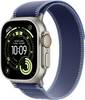 Apple Watch Ultra 3 GPS + Cellular 49 mm Titanium kast Trail Loop Blauw/lichtblauw S/M