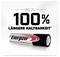 'Tot 100% langere levensduur' staat boven een afbeelding van een Energizer batterij.