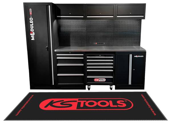 KS Tools 866.6000 Kastsysteem voor werkplaats (b x h x d) 2640 x 1890 x 500 mm Zwart
