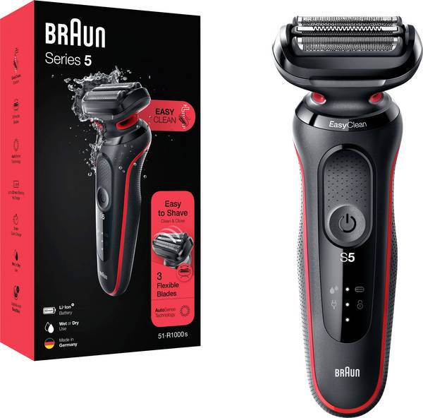 Braun Braun 51-R1000s Series 5 Rasierer für He Scheerapparaat Afspoelbaar