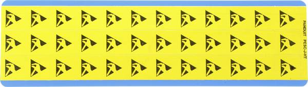 Panduit PESC-J-HT Aanwijzingsbord ESD  (b x h) 19.1 mm x 19.1 mm    36 stuk(s)