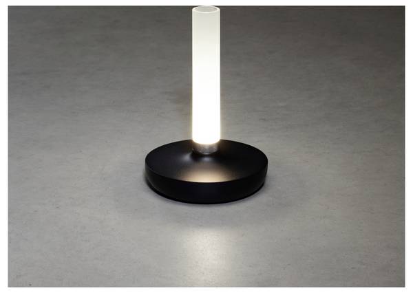 Konstsmide 7827-753 Biarritz LED-accutafellamp   Warmwit tot neutraalwit  Zwart