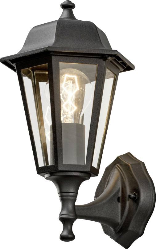 Konstsmide Kutscher 7094-750 Buitenlamp (wand) E27 60 W Zwart