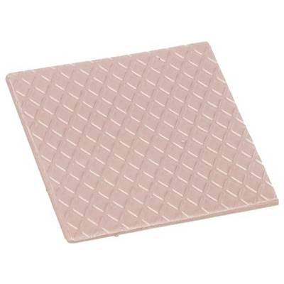Vierkante roze wafel met een diamantvormig patroon textuur op zijn oppervlak.