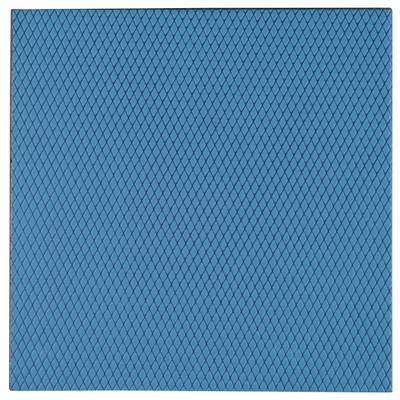 Een blauw rechthoekig patroon met een ruitvormige textuur over het oppervlak.