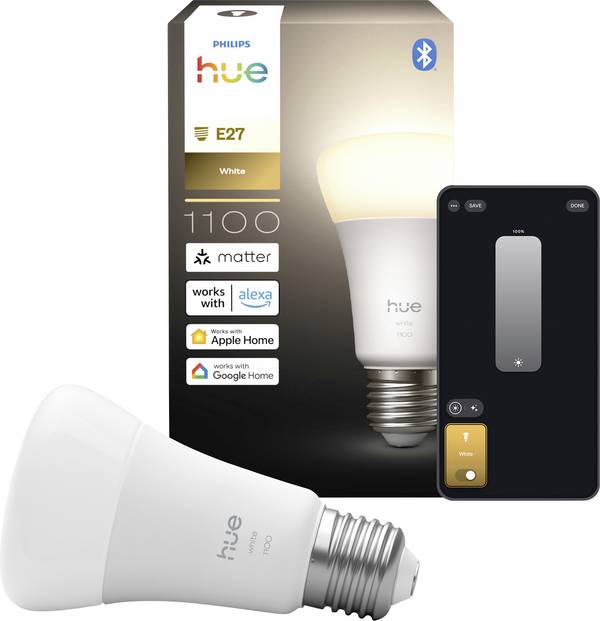 Philips Hue LED-lamp 929003856101 Energielabel: E (A - G) Hue White E27 Warmwit