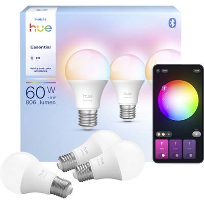 Philips LED-lamp 929004235407 Energielabel: F (A - G) Hue Essential White & Col. Amb. E27-0