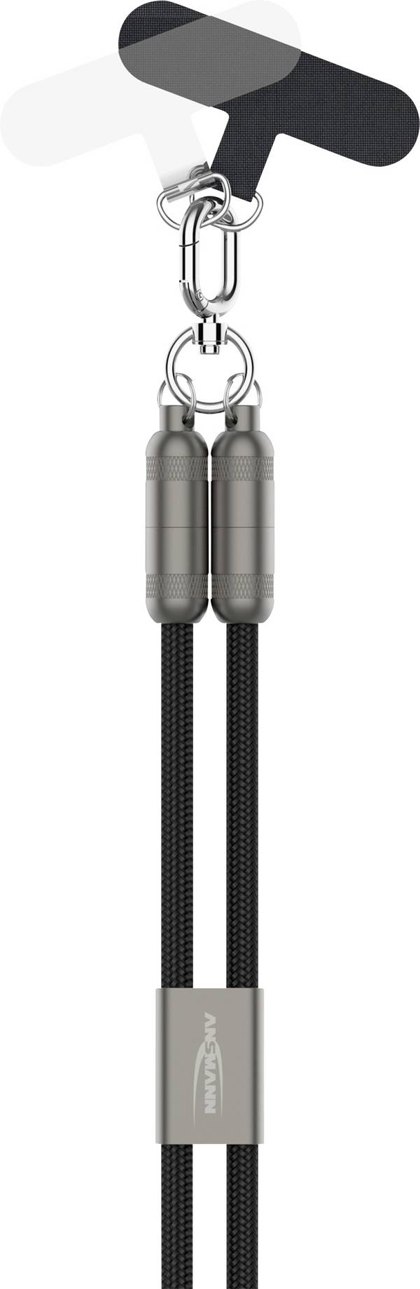 Ansmann 1700-0192 USB-laadkabel USB 2.0 USB-C stekker, Apple Lightning stekker 1.2 m Zwart Met USB