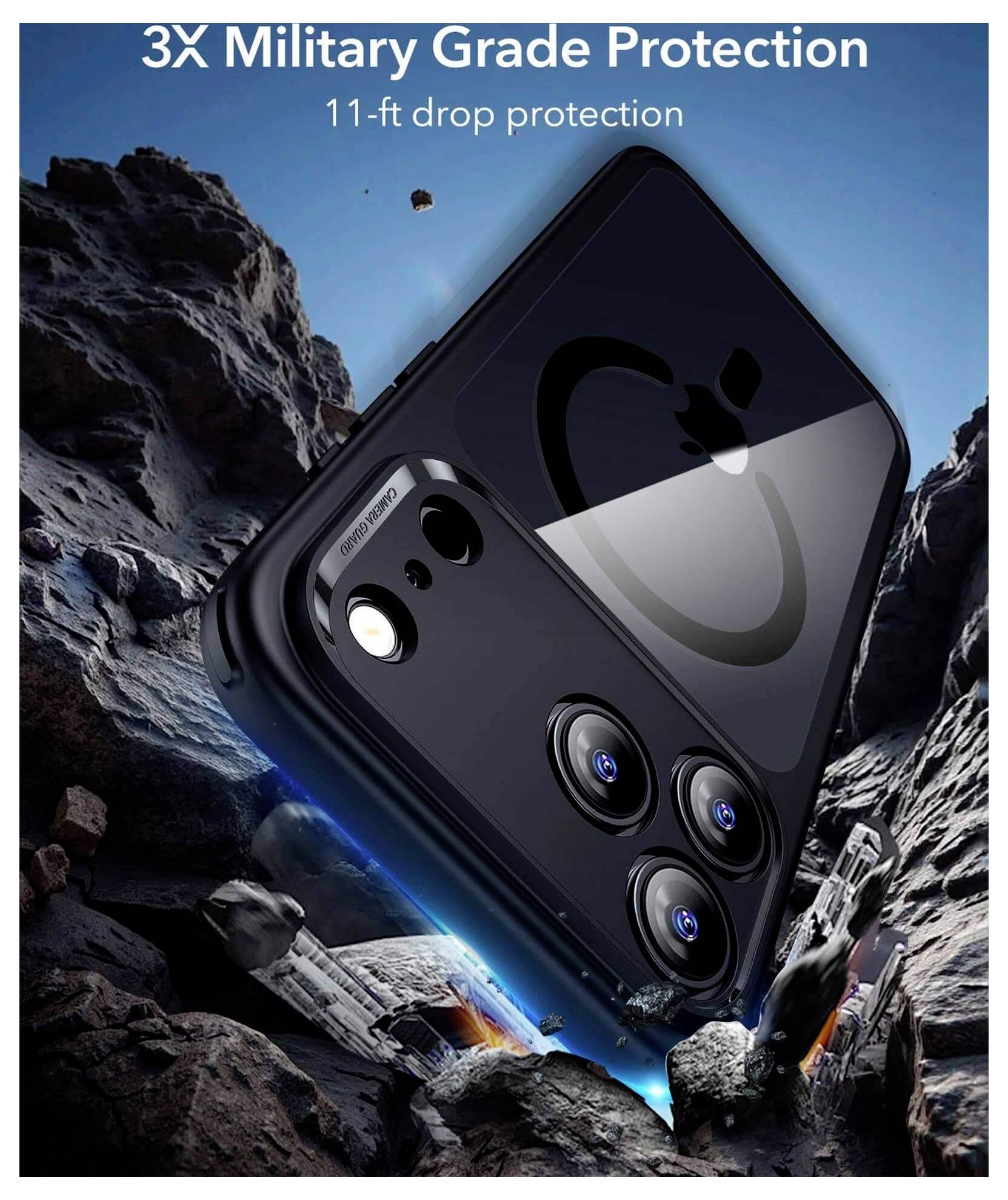 ESR Case Apple iPhone 17 Pro Max Zwart, Transparant-2