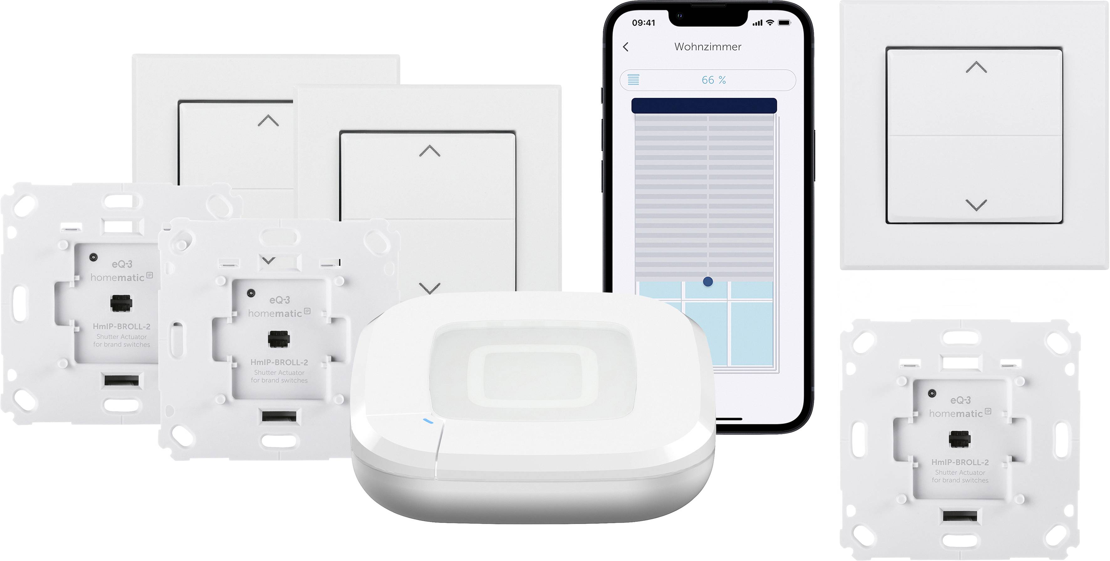 Homematic IP für 3 Rolladen Starterkit rolluikbesturing Draadloos-0