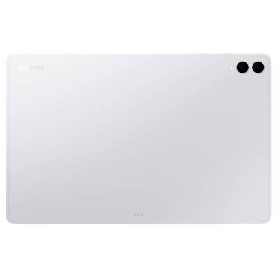 Achteraanzicht van een strak, wit tablet met twee camera's in de rechterbovenhoek. Geen logo of andere kenmerken zijn zichtbaar op het oppervlak.
